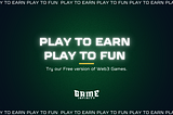 Play to earn, Play to fun is the New initiative by Gameinfinity to help user get started with Web3 gaming