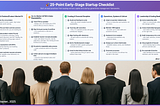 The 25-Point Early-Stage Startup Checklist Every Founder Should Live By