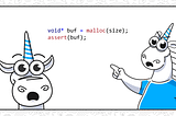 Why it is bad idea to check result of malloc call with assert