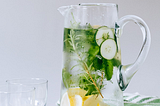 Lemon Herb Cucumber Water