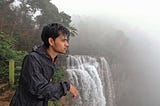 Inu Etc in Wah-Kaba Falls, Cherrapunji, Meghalaya.