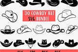 Cowboy Hat Svg, Western Svg, Cowboy Svg, Cowboy Hat Png, Clipart, Vector, Country Hat Svg, Cowgirl Hat Svg, Hat Svg, For Cricut & Silhoutte