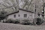 A photo of a small cabin retreat in rural Arkansas.