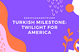 Turkish Milestone: Twilight for America — ERDOGANANDTRUMP