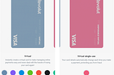 Two virtual card options provided by Revolut, representing different choices for users’ digital payment needs.