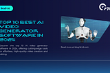 Top 10 Best AI Video Generator Software in 2024