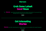 Day 2: Xenon — The positive news App.