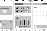 Simple wireframe user flow on zero app