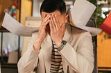 Stressed employee because of low performance