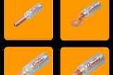 How does the transition between metals in bimetallic lugs prevent galvanic corrosion?