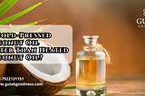 cold pressed virgin coconut oil