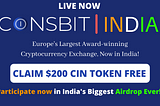 Coinsbit India Exchange Airdrop — Free 2,000 ($200) CIN Token