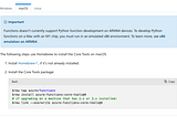 Azure Functions Core Tools with Python on Mac M1/M2 + @azure/static-web-apps-cli