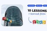 10 SaaS marketing & business lessons I learned from Zoho