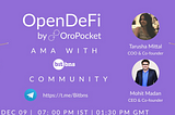 OroPocket’s AMA Recap with Bitbns Community— December 9th