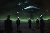 Aliens land on Earth — Canva Pro Image