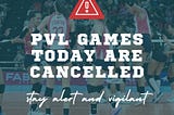PVL Postpones All Games on Thursday Due to Typhoon Carina