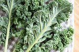 Kale on a dishtowel