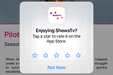 Shows Tv App Review Request