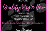 Virgin Hair Bundle Deals!