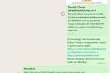 The Trump Pump Is Here…