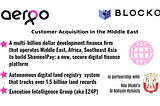 Projects in the Middle East that will utilize Aergo Blockchain Technology