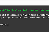 Using the OCI Classic CLI utilities from OCI Cloud Shell