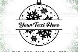 Circle monogram svg. Christmas frame SVG. Christmas Balls svg, Round frame svg. Holiday ornament svg DIY, Shirt. Silhouette Cut file, Cricut