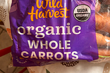 Organic WHOLE Carrots