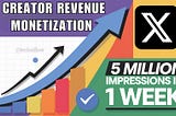 How to Hit 5M Creator Revenue Impressions on X (Twitter)