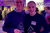 Alan MacIntosh and Laurent Maisonnave at the SCA 2021 Awards