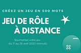 Bannière du concours Il était une fois un petit jeu de rôle 2020