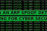 Write your own ARP SPOOF DETECTOR in Python : Coding For Cyber Security ( Program №5)