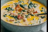 Creamy Keto zuppa Toscana.