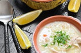 Avgolemono Soup Recipe ( Greek Lemon Chicken Soup)