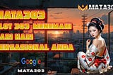 Hari hari sensasional bersama Mata303 Slot 303