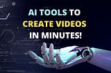 AI Tools to CREATE Unique YouTube VIDEO in MINUTES!!