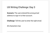 UX writing challenge #3