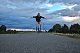 The day I rode my unicycle for the first time