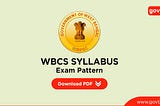 WBCS Syllabus 2021 PDF Download.