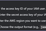 Prerequisites for Using AWS CLI