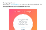 Big Leap in My Career Life Brought By Udacity & Google.