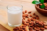 ALMOND MILK IS THE MOST POPULAR PLANT MILK IN THE UNITED STATES.IT