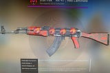 ROMANIAN AK-47 RIFLE W/ RUSSIAN RED FURNITURE