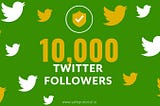 We have reach 10,000 Twitter Followers