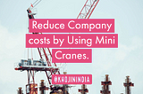 RimaReduce Company costs by Using Mini Cranes.