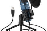 40% off onUSB Microphone, TONOR Computer Cardioid Condenser PC Gaming Mic with Tripod Stand & Pop…