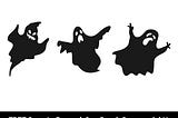 Halloween Ghost Bundle Svg, Scary Spooky Vibes Svg, Ghost Silhouette Svg, Halloween Png Files