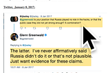 Actual statements about possibility of Russia meddling/hacking & need for investigations…