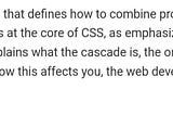 CSS PROPERTIES: understanding the cascade?